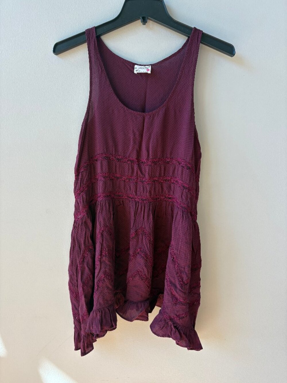 Free People Intimately Voile Lace Tunic slip dress XS